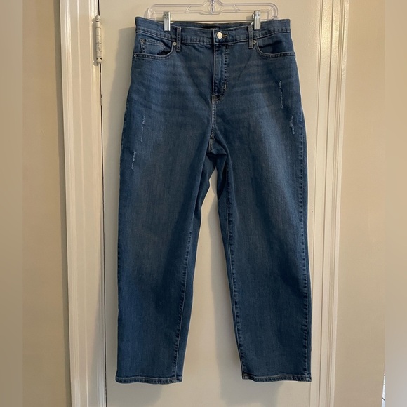 Banana Republic High Rise Straight Blue Jean Size 31/12 - Picture 3 of 15